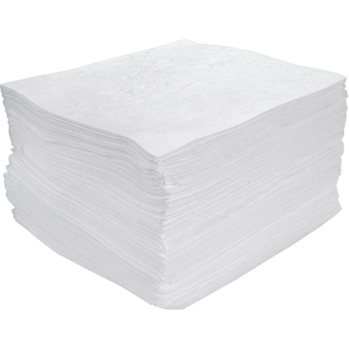 Feuilles absorbantes souffl&eacute;es de premi&egrave;re qualit&eacute;, Huile seulement, 15" x 17", 25 gal. d'absorption PB Rental Co. Ltd.