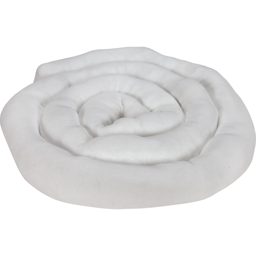 Remblais tubulaire absorbant, Huile seulement, Absorption 45 gal., 3" la x 10' lo, Pqt de 10 PB Rental Co. Ltd.
