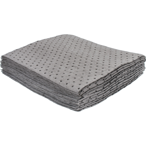 Feuilles absorbantes li&eacute;es de premi&egrave;re qualit&eacute;, Universel, 15" x 17", 8 gal. d'absorption PB Rental Co. Ltd.