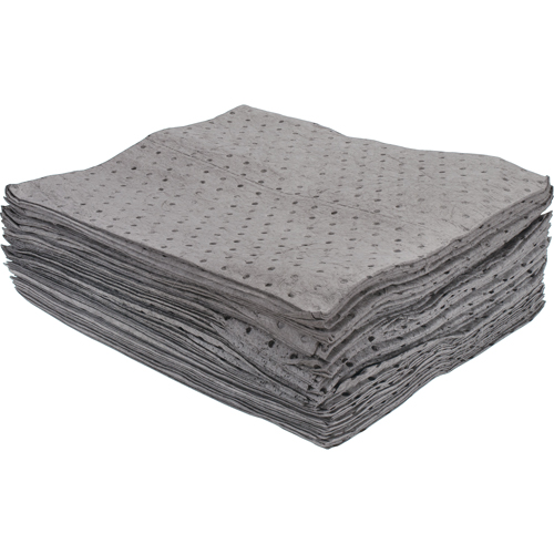 Feuilles absorbantes li&eacute;es de premi&egrave;re qualit&eacute;, Universel, 15" x 17", 15 gal. d'absorption PB Rental Co. Ltd.