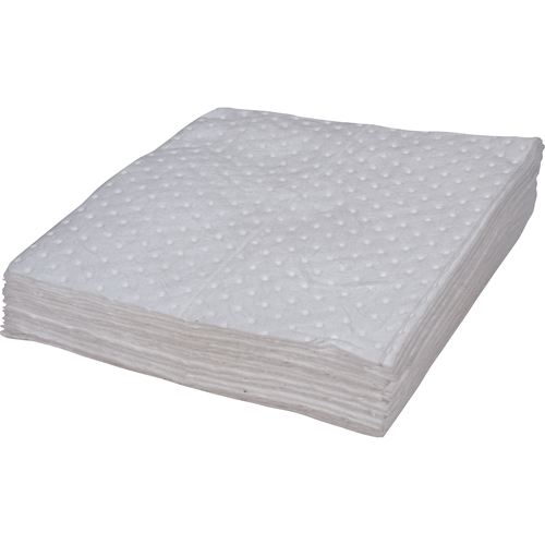 Feuilles absorbantes li&eacute;es de premi&egrave;re qualit&eacute;, Huile seulement, 15" x 17", 8 gal. d'absorption PB Rental Co. Ltd.
