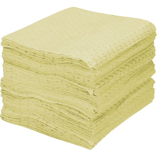 Feuilles absorbantes en fibres fines de premi&egrave;re qualit&eacute;, Mati&egrave;res dangereuses, 15" x 17", 30 gal. d'absorption PB Rental Co. Ltd.