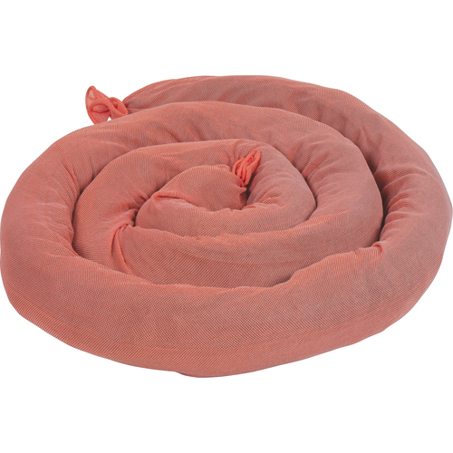 Remblais tubulaires absorbants, Mati&egrave;res dangereuses, Absorption 50 gal., 3" la x 8' lo, Pqt de 15 PB Rental Co. Ltd.