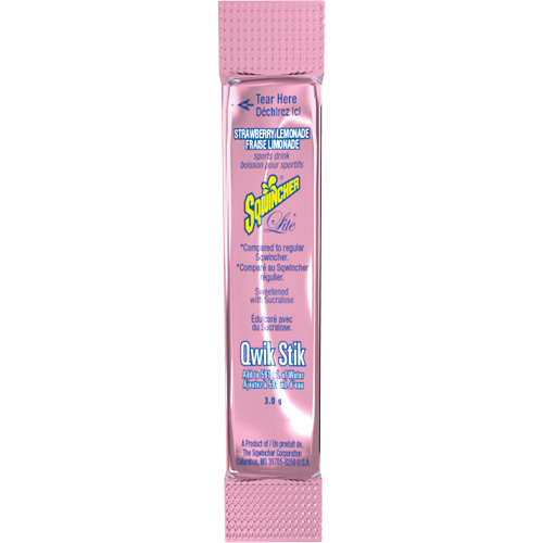 Sqwincher&reg; Boisson de r&eacute;hydratation ZERO Qwik Stik, Emballage-portion, Limonade aux fraises PB Rental Co. Ltd.