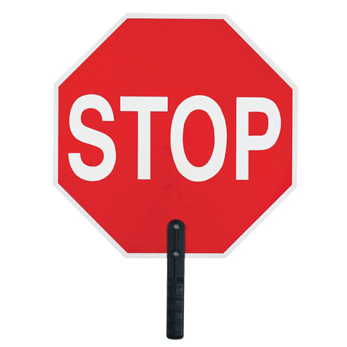 "Stop" Traffic Sign, 18" x 18", Plastic, English with Pictogram PB Rental Co. Ltd.