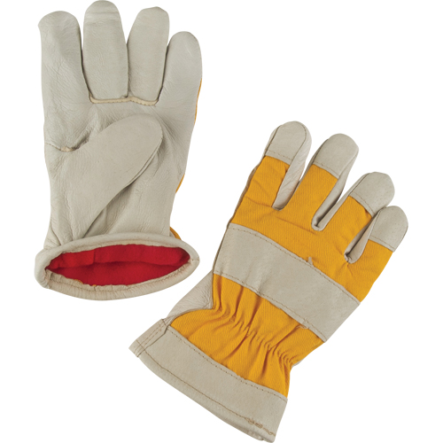 Gants de travail doubl&eacute;s pour l'hiver de premi&egrave;re qualit&eacute;, 2T-Grand, Paume en Cuir fleur de porc, Doublure en Molleton de mousse PB Rental Co. Ltd.