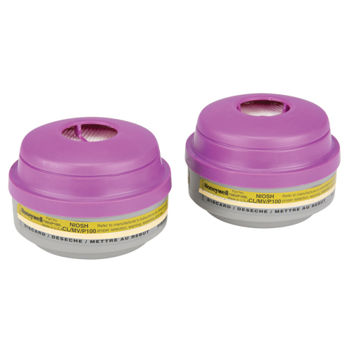 Cartouches pour respirateur s&eacute;rie N de North, Cartouche gaz/vapeur, M&eacute;thylamine PB Rental Co. Ltd.