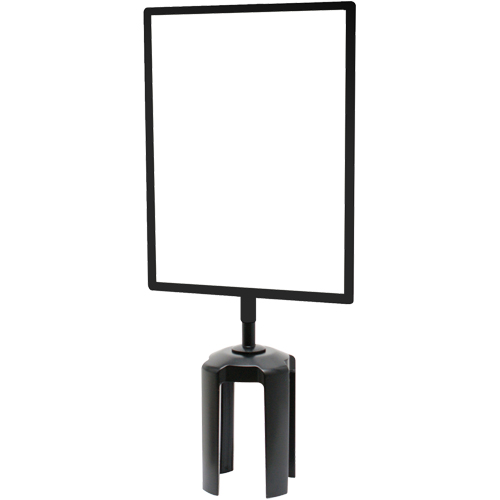 Tensabarrier&reg; Sign Frame with Adapter, Black PB Rental Co. Ltd.