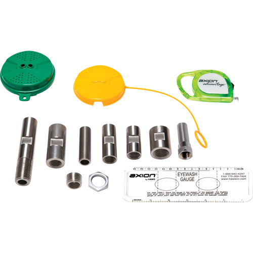 Trousse de mise &agrave; niveau pour douche oculaire/faciale Axion Advantage avec t&ecirc;te de douche oculaire/faciale en plastique ABS vert PB Rental Co. Ltd.