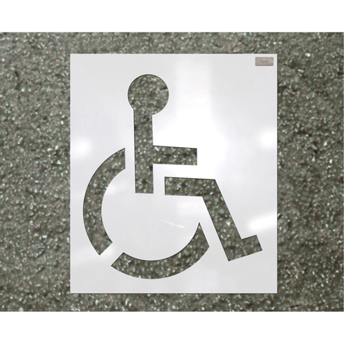 Parking Lot Stencils, Pictogram, 39" PB Rental Co. Ltd.