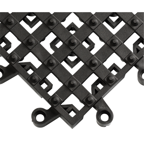Tapis ErgoDeck avec crampons antid&eacute;rapants int&eacute;gr&eacute;s No 553, PVC, 1-1/2' la c, 1-1/2' lo, 7/8" &eacute;paisseur, Noir PB Rental Co. Ltd.