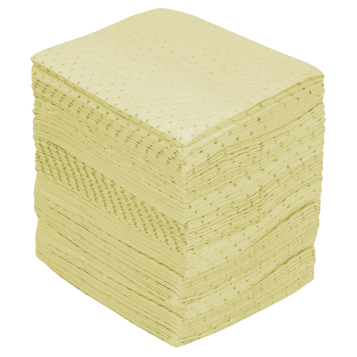 Industrial-Grade Fine Fibre Sorbent Pads, Hazmat, 15" x 17", 40 gal. Absorbancy PB Rental Co. Ltd.