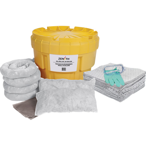Premium Spill Kit, Oil Only, Overpack/Salvage Drum, 20 US gal. Absorbancy PB Rental Co. Ltd.