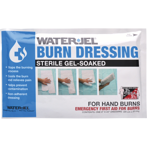 Pansements pour brûlures Water Jel , 8" x 22", Classe 2 PB Rental Co. Ltd.