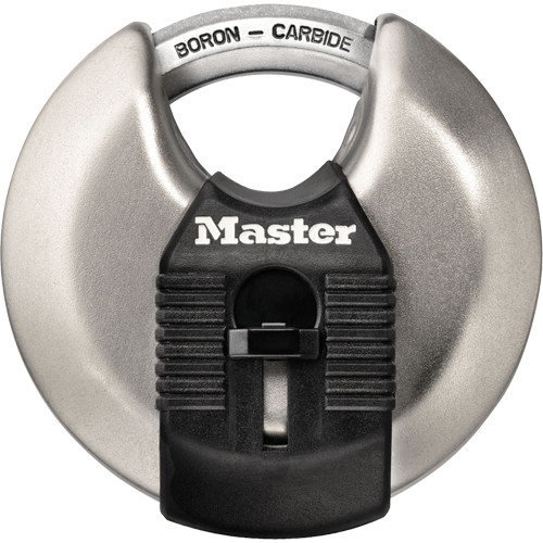 Magnum&reg; Disc Padlock, Silver, Keyed Different, Hardened Steel, 2-3/4" Width PB Rental Co. Ltd.