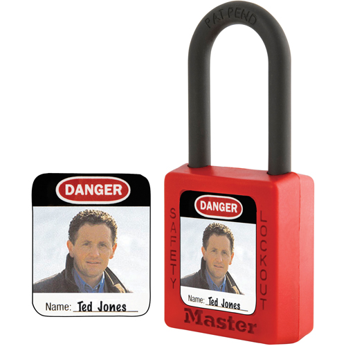 Zenex Thermoplastic Photo Padlock Identification Labels PB Rental Co. Ltd.