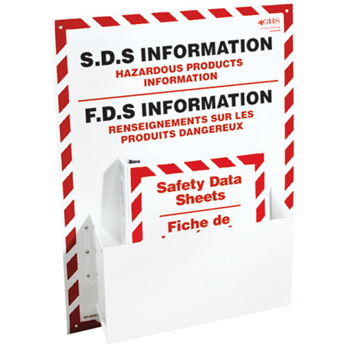 Postes d'information de fiches de donn&eacute;es de s&eacute;curit&eacute;, Anglais & français, Compris reliures PB Rental Co. Ltd.