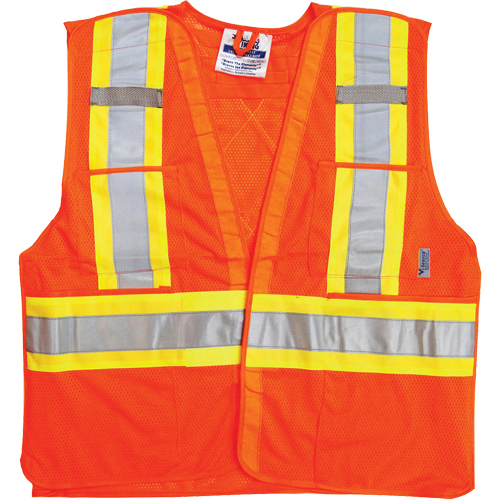 Vestes de s&eacute;curit&eacute; pour la circulation, Orange haute visibilit&eacute;, 2T-Grand/3T-Grand, Polyester PB Rental Co. Ltd.