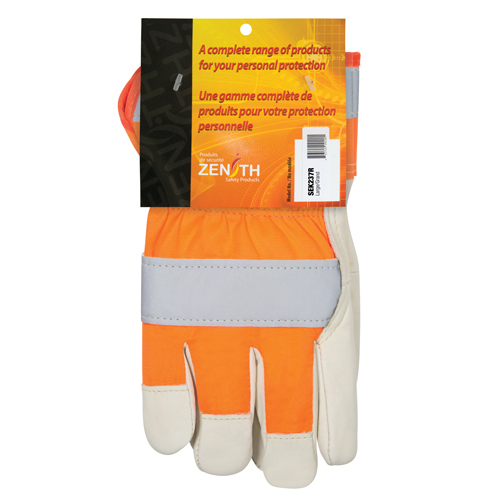 Orange High-Visibility Superior Warmth Fitters Gloves, Large, Grain Cowhide Palm, Thinsulate Inner Lining PB Rental Co. Ltd.