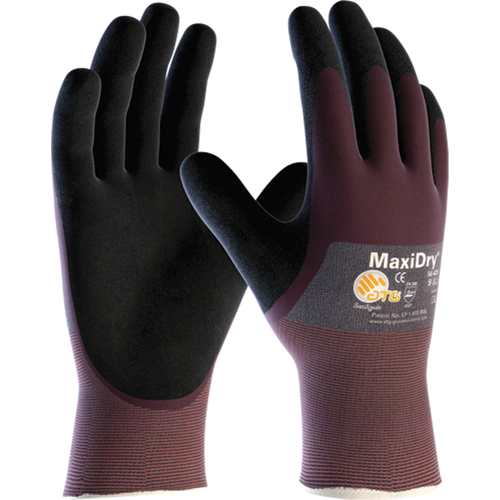 Gants MaxiDry, Moyen, R&ecirc;vetement Mousse de nitrile, Calibre 18, Enveloppe en Nylon PB Rental Co. Ltd.