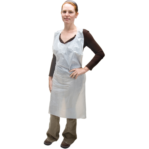 Polyethylene Aprons, Polyethylene, White, 35" W x 46" L PB Rental Co. Ltd.