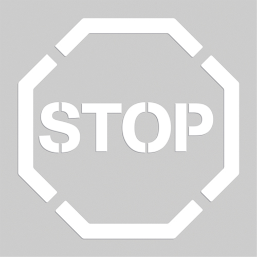Floor Marking Stencils - Stop, Pictogram, 20" x 20" PB Rental Co. Ltd.