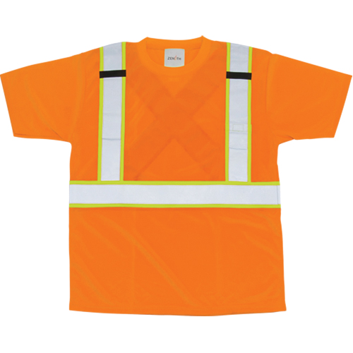 CSA Compliant T-Shirt, Polyester, Medium, Orange PB Rental Co. Ltd.