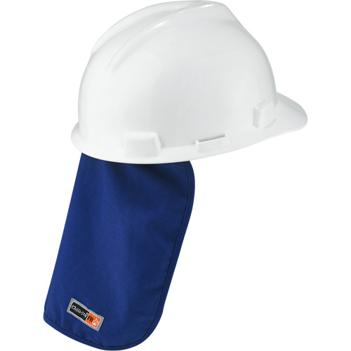 Tampon et voile pour le cou refroidissants et ignifug&eacute;s pour casque de s&eacute;curit&eacute; Chill-Its 6717FR, Bleu PB Rental Co. Ltd.