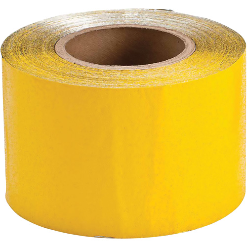 Ruban de marquage temporaire pour la chauss&eacute;e, 4" x 150', Vinyle, Jaune PB Rental Co. Ltd.