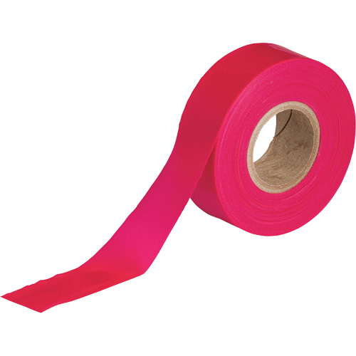 Flagging Tape, 1.188" W x 150' L, Fluorescent Red PB Rental Co. Ltd.