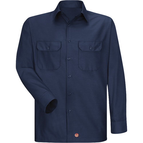 Chemise &agrave; manches longues en tissu ind&eacute;chirable, Hommes, 3T-Grand, Bleu marin PB Rental Co. Ltd.