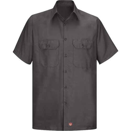 Short Sleeve Ripstop Shirt, Men's, Large (Tall), Charcoal PB Rental Co. Ltd.