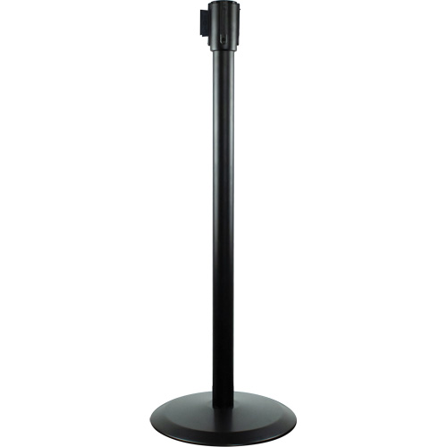 Slimline TensaBarrier&reg; Receiver Post, 38" High, Black PB Rental Co. Ltd.