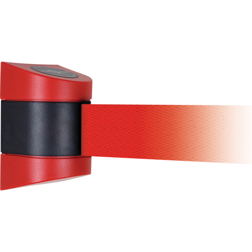 Unit&eacute;s murales Tensabarrier, Plastique, Fixation par vis, 15', Ruban Rouge PB Rental Co. Ltd.