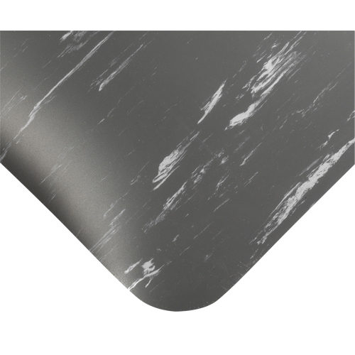 Tapis antimicrobiens Tile-Top Select no 494, Lisse, 3' x 10' x 7/8", Charbon, PVC PB Rental Co. Ltd.