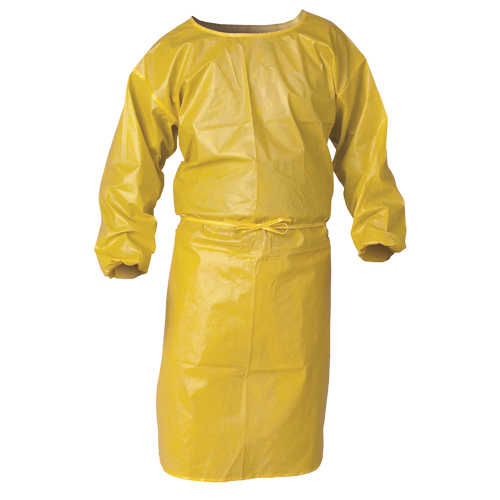 KleenGuard Chemical Spray Protective Smock, Polypropylene, Yellow, 34" W x 52" L PB Rental Co. Ltd.