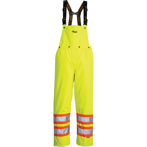 Journeyman Detachable Bib Safety Pants, Polyester, Small, High Visibility Lime-Yellow PB Rental Co. Ltd.
