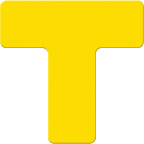 Marqueurs all&eacute;g&eacute;e/5S Armor Stripe, T, 6" lo x 6" la, Jaune, Plastique PB Rental Co. Ltd.