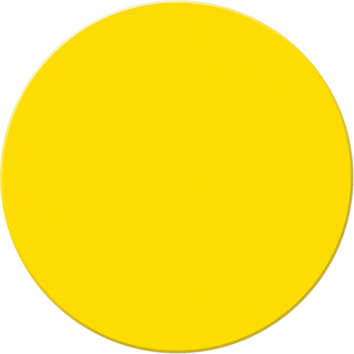 Marqueurs all&eacute;g&eacute;e/5S Armor Stripe, Cercle, 6" lo x 6" la, Jaune, Plastique PB Rental Co. Ltd.