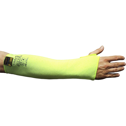 Cut Resistant Sleeve with Thumbhole, Taeki 5, 18", EN 388 Level 4, High Visibility Yellow PB Rental Co. Ltd.