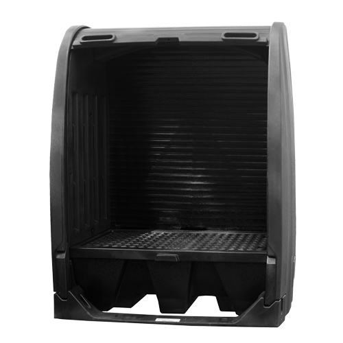 Abris de confinement des d&eacute;versements avec drain, 61" lo x 37,25" la x 72,75" h, Capacit&eacute; de charge 1000 lb PB Rental Co. Ltd.