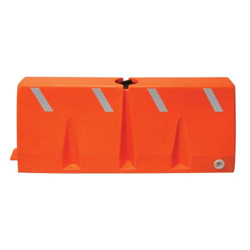 Barri&egrave;res de circulation, Rempli d'eau, 62,25 lo x 24" h, Orange PB Rental Co. Ltd.