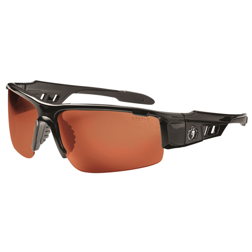 Lunettes de s&eacute;curit&eacute; Skullerz Dagr, Lentille Cuivre, Anti-&eacute;gratignures/Polaris&eacute;, ANSI Z87+/R&eacute;pond ou surpasse la norme CSA Z94.3 PB Rental Co. Ltd.