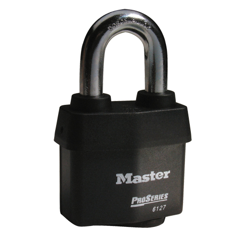 ProSeries&reg; Weather Tough&reg; Padlock, Black, Keyed Different, Laminated Steel, 2-5/8" Width PB Rental Co. Ltd.
