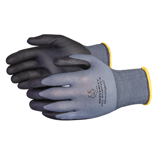 Gants enduits Dexterity, 11/2T-Grand, Rev&ecirc;tement PVC, Calibre 13, Enveloppe en Nylon PB Rental Co. Ltd.