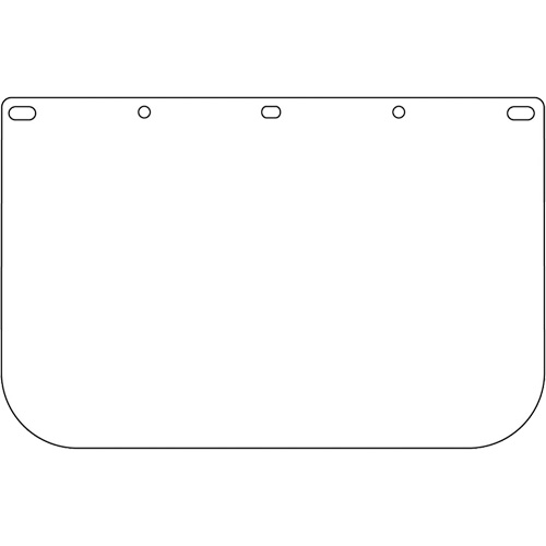 Dynamic Die Cut Faceshield Visor, PETG, Clear Tint PB Rental Co. Ltd.