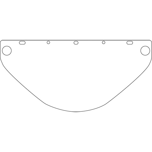 Visi&egrave;re d&eacute;coup&eacute;e &agrave; l'emporte-pi&egrave;ce Dynamic, PETG, Teinte Transparent PB Rental Co. Ltd.