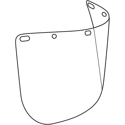 Visi&egrave;re d&eacute;coup&eacute;e &agrave; l'emporte-pi&egrave;ce Dynamic, Polycarbonate, Teinte Transparent PB Rental Co. Ltd.