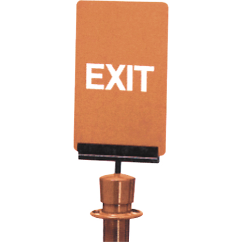 Enseigne de contr&ocirc;le des foules  Exit , 11" x 7", Plastique, Anglais PB Rental Co. Ltd.