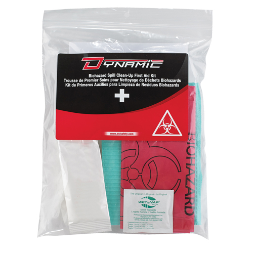 Dynamic Biohazard Spill Clean-Up First Aid Kit, Class 1 Medical Device, Resealable Plastic Bag PB Rental Co. Ltd.